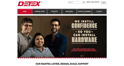 Desktop Screenshot of detex.com